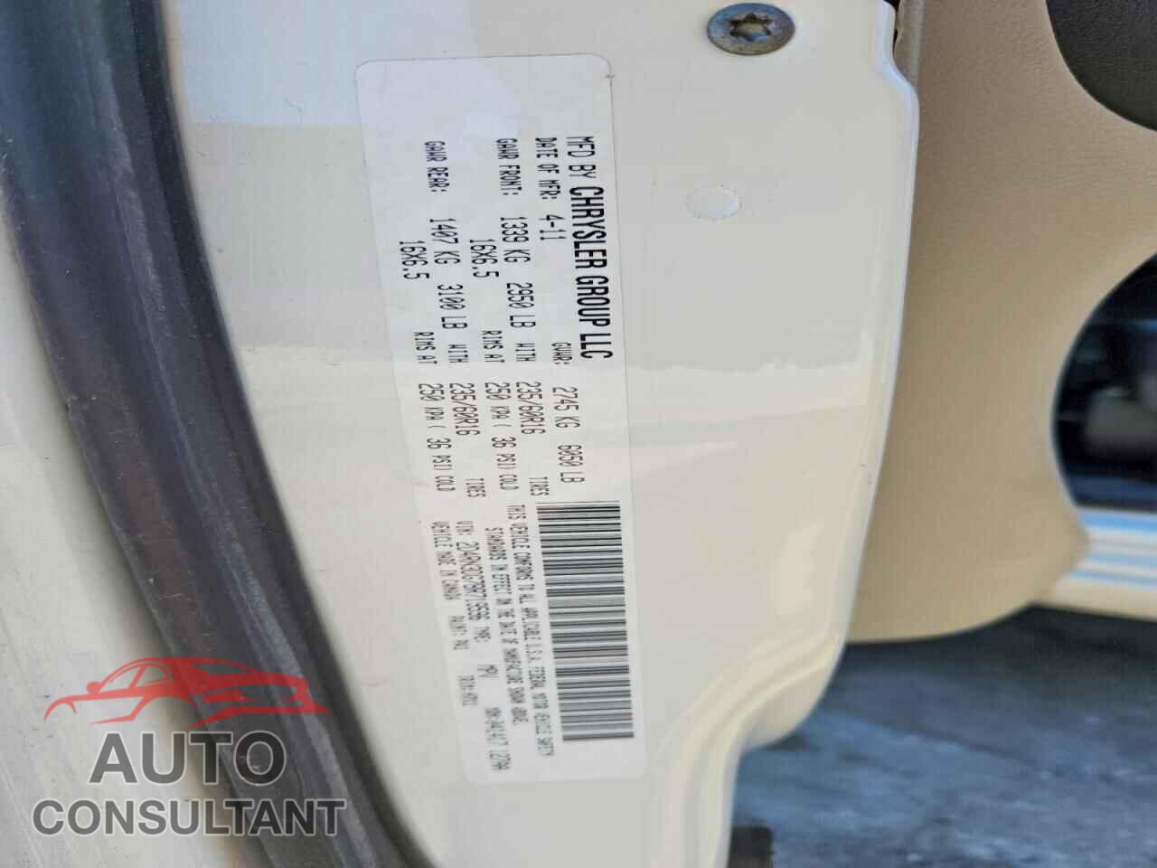 DODGE CARAVAN 2011 - 2D4RN3DG7BR719596
