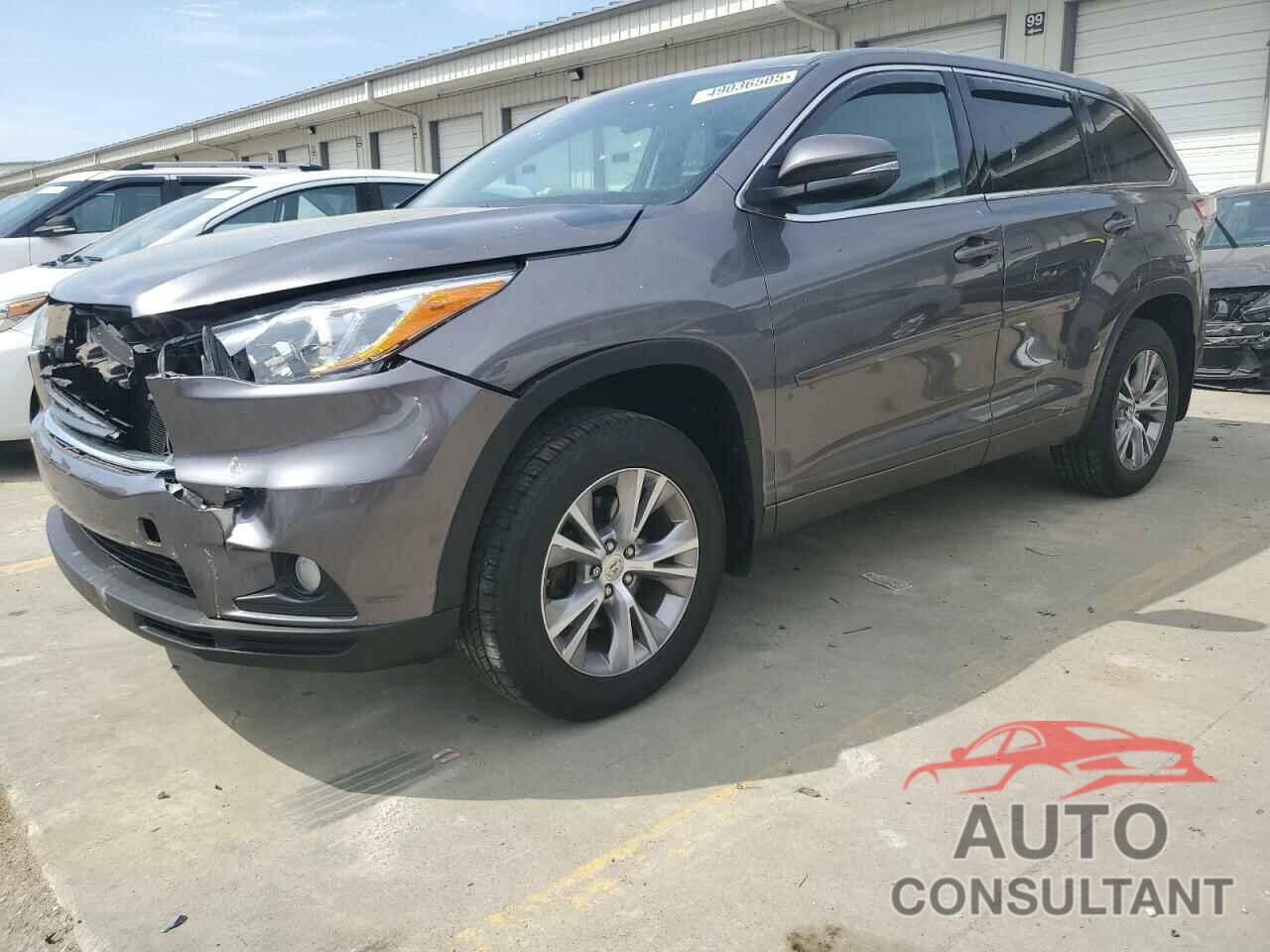 TOYOTA HIGHLANDER 2015 - 5TDBKRFH7FS222514