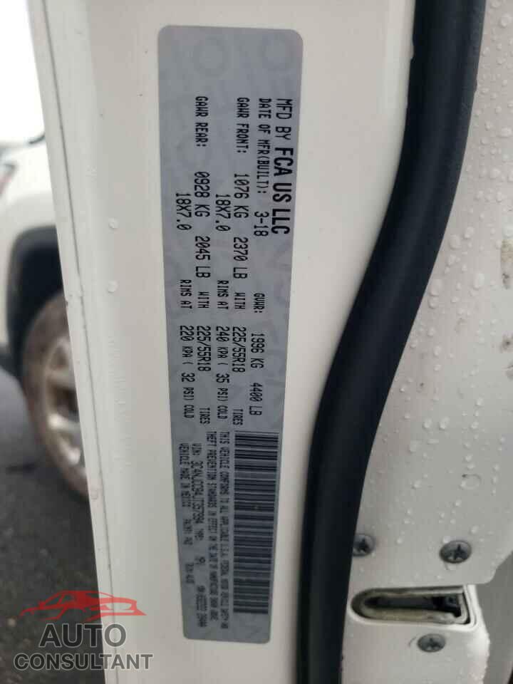 JEEP COMPASS 2018 - 3C4NJCCB4JT357994