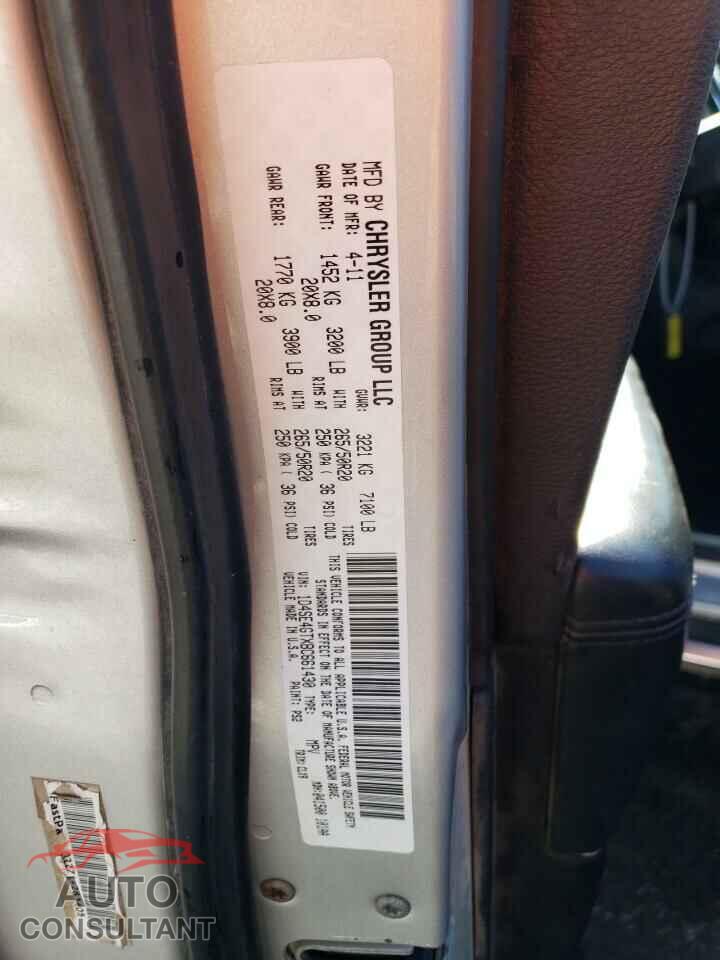 DODGE DURANGO 2011 - 1D4SE4GTXBC661430