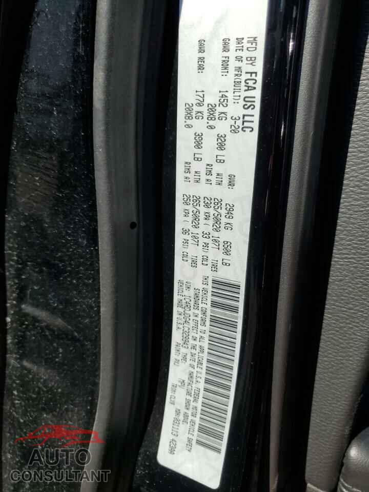 DODGE DURANGO 2020 - 1C4RDJDG4LC329943