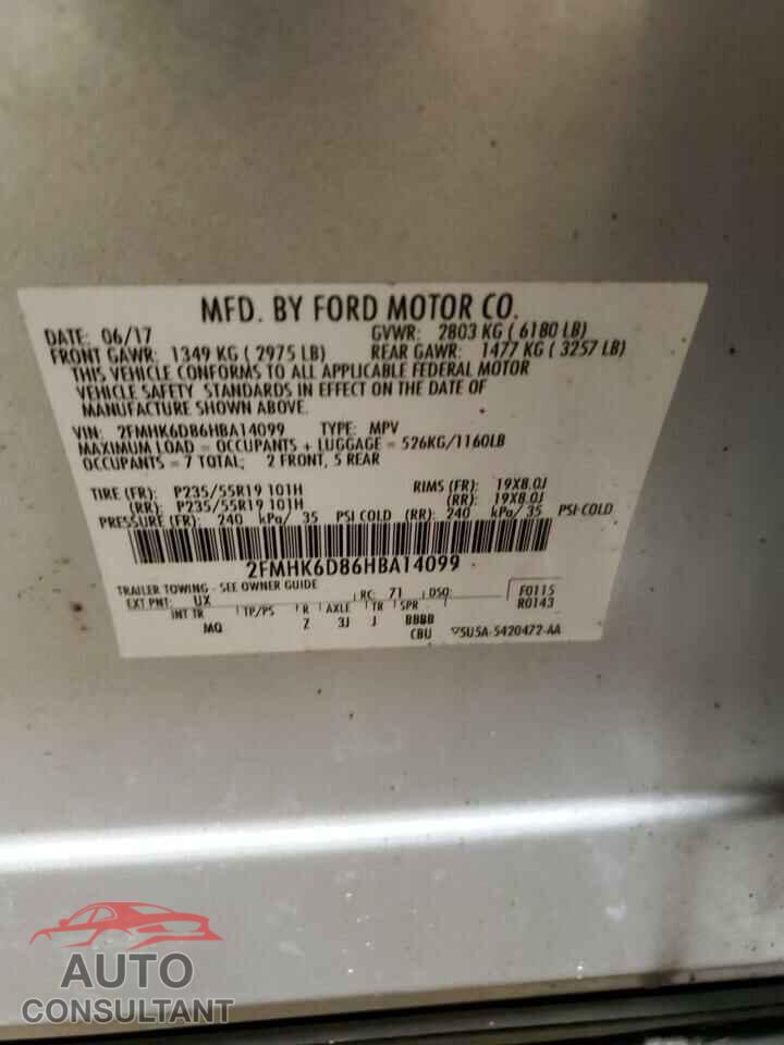 FORD FLEX 2017 - 2FMHK6D86HBA14099