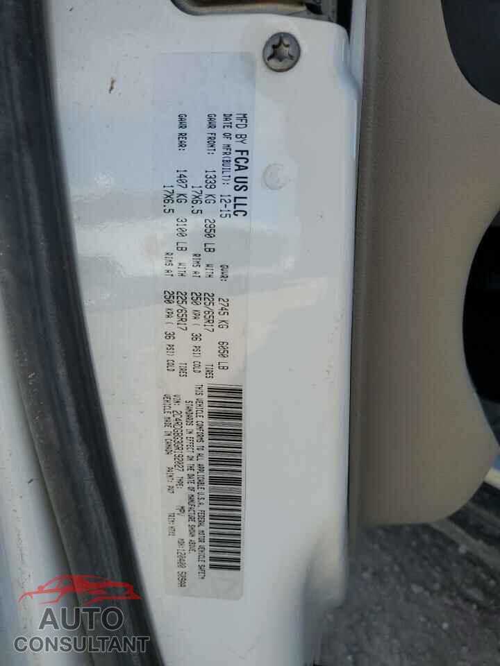 DODGE CARAVAN 2016 - 2C4RDGBG3GR192027