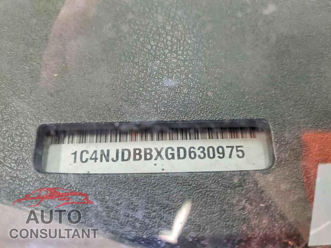 JEEP COMPASS 2016 - 1C4NJDBBXGD630975