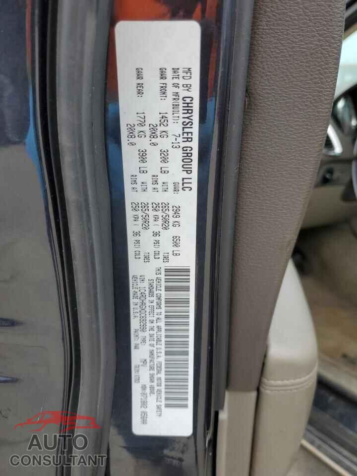DODGE DURANGO 2013 - 1C4RDHAGXDC692990
