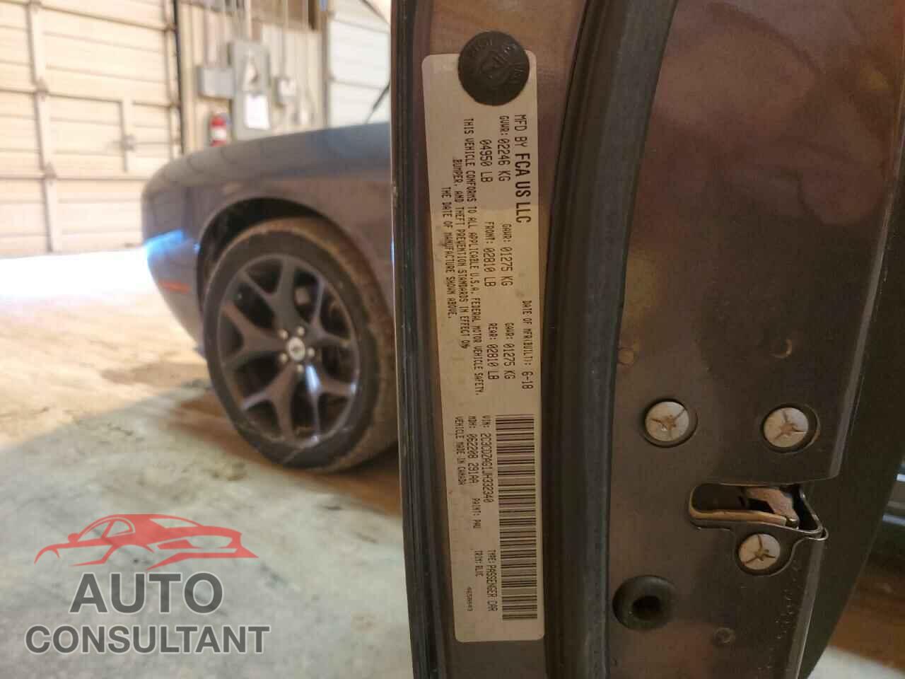 DODGE CHALLENGER 2018 - 2C3CDZAG1JH332340