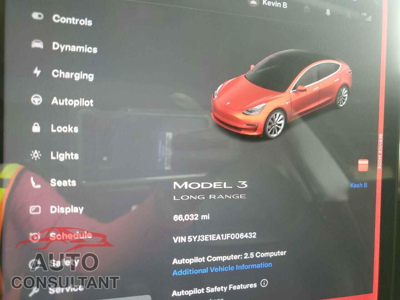 TESLA MODEL 3 2018 - 5YJ3E1EA1JF006432