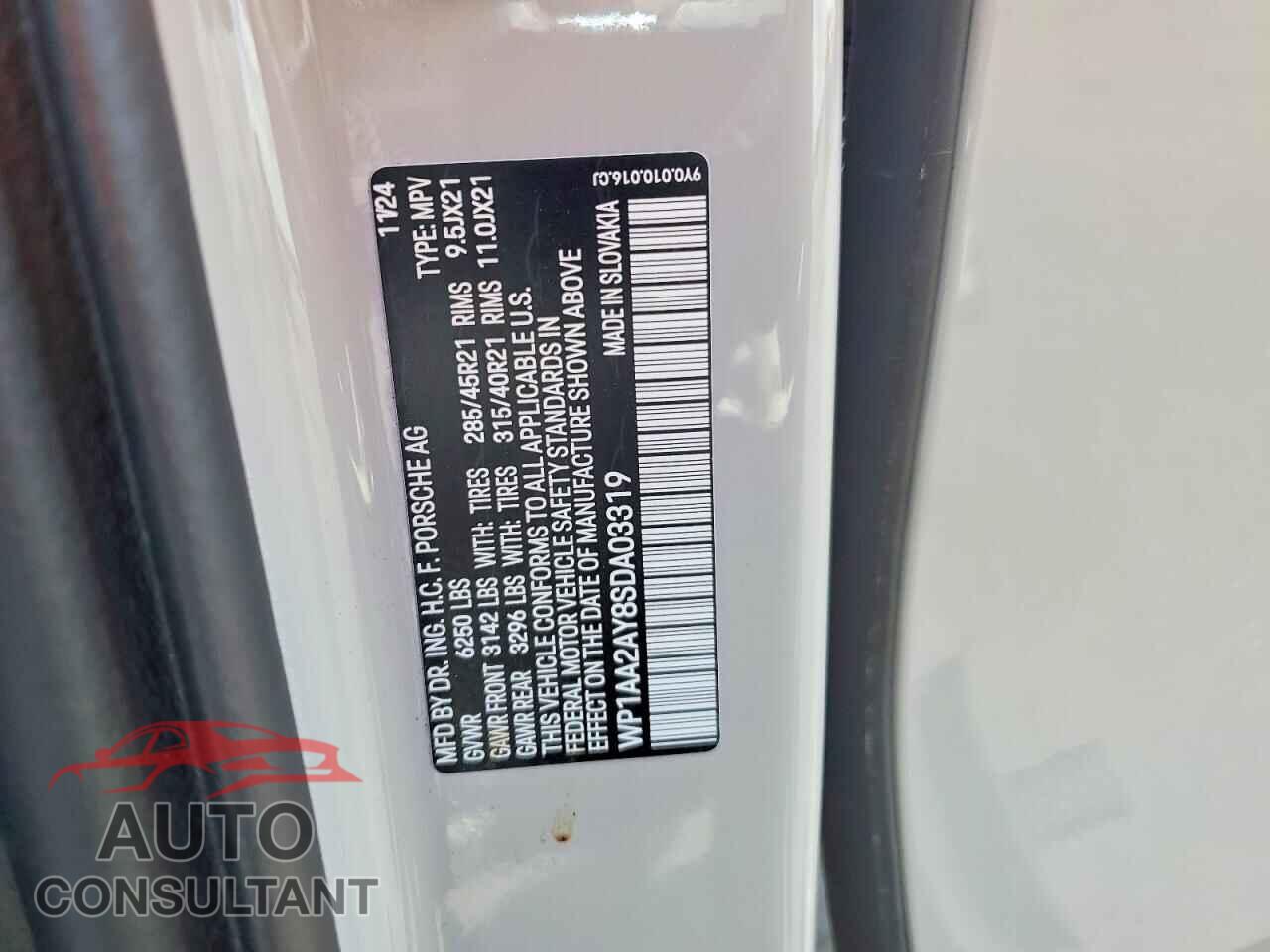 PORSCHE CAYENNE 2025 - WP1AA2AY8SDA03319