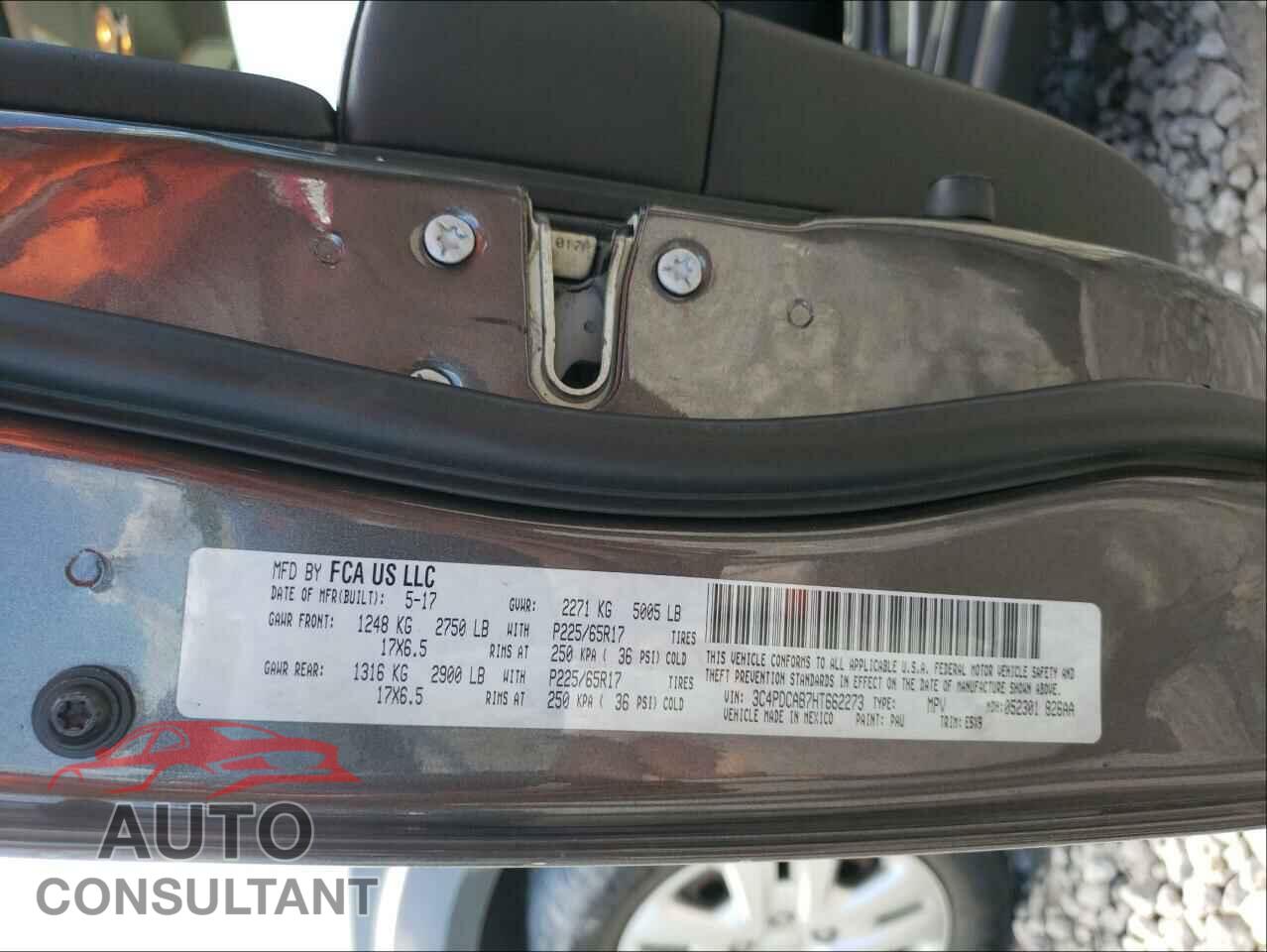 DODGE JOURNEY 2017 - 3C4PDCAB7HT662273