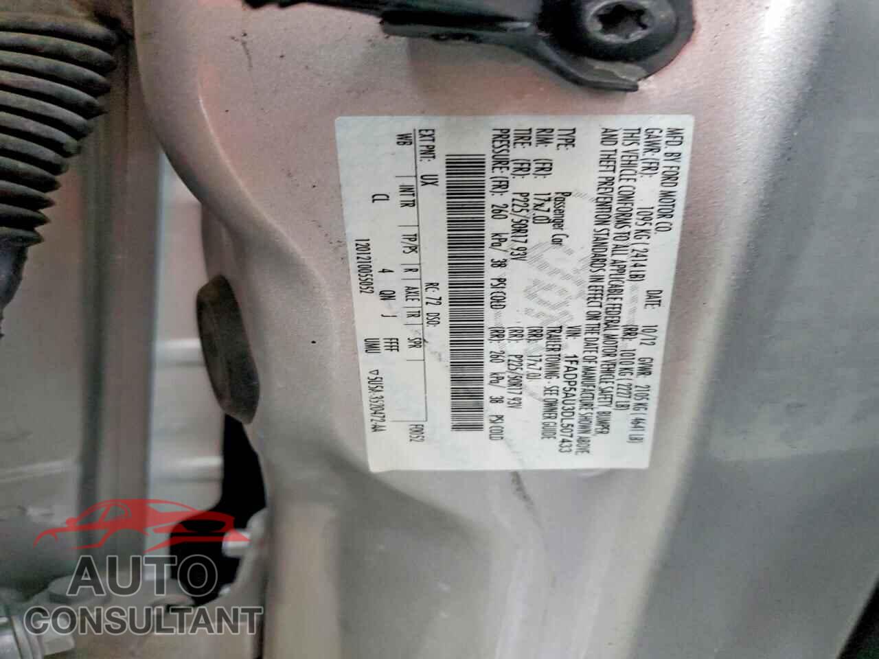 FORD CMAX 2013 - 1FADP5AU3DL507433