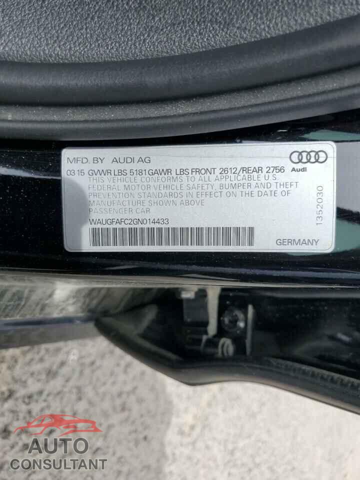 AUDI A6 2016 - WAUGFAFC2GN014433