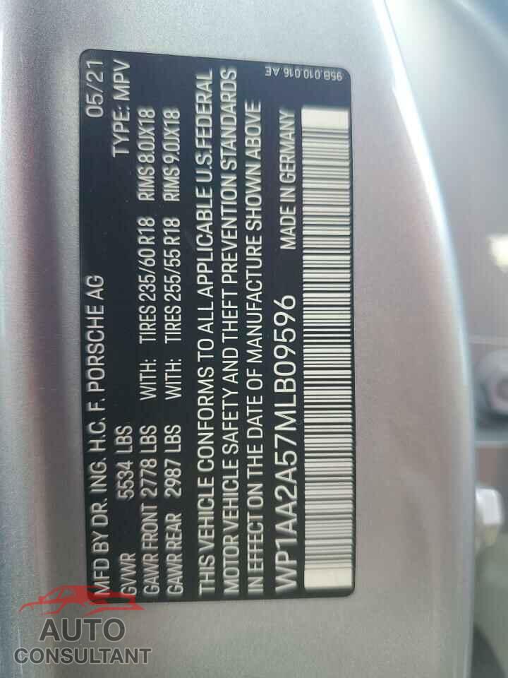 PORSCHE MACAN 2021 - WP1AA2A57MLB09596