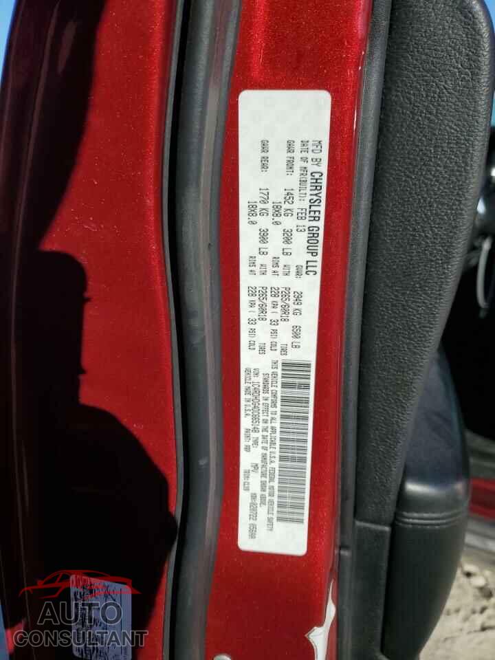 DODGE DURANGO 2013 - 1C4RDHDG4DC665148