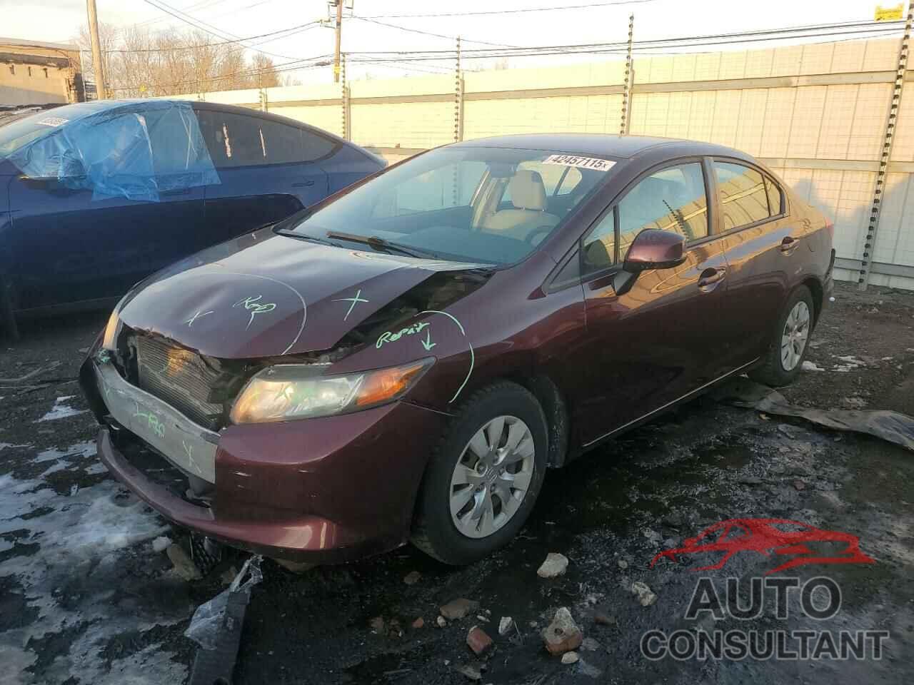 HONDA CIVIC 2012 - 19XFB2F50CE101375