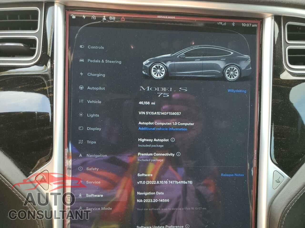 TESLA MODEL S 2016 - 5YJSA1E14GF158057