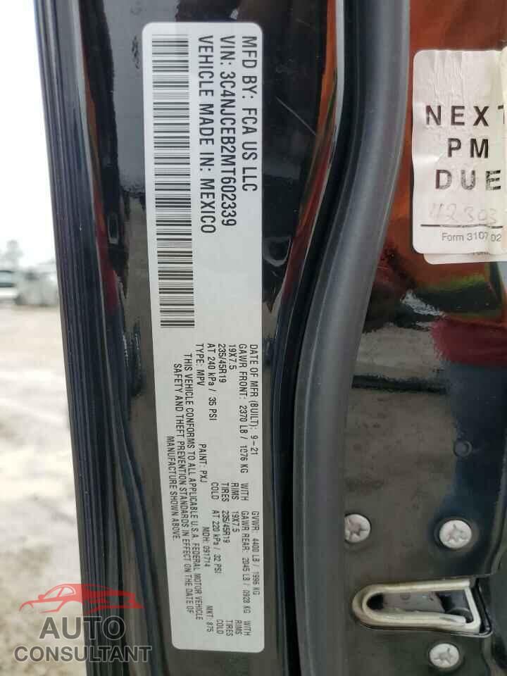 JEEP COMPASS 2021 - 3C4NJCEB2MT602339