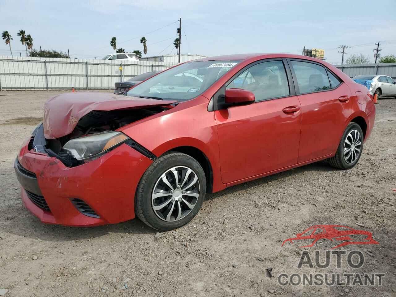 TOYOTA COROLLA 2016 - 5YFBURHE3GP494906