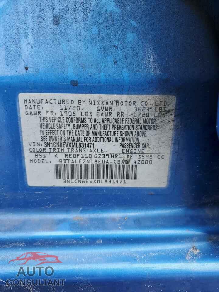 NISSAN VERSA 2021 - 3N1CN8EVXML831471