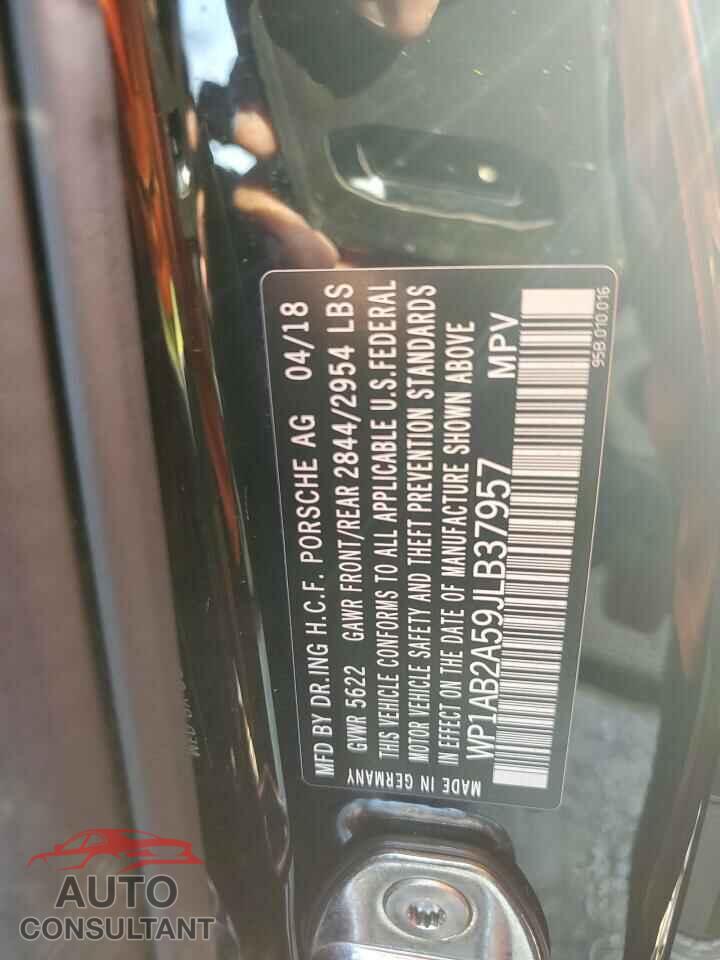 PORSCHE MACAN 2018 - WP1AB2A59JLB37957