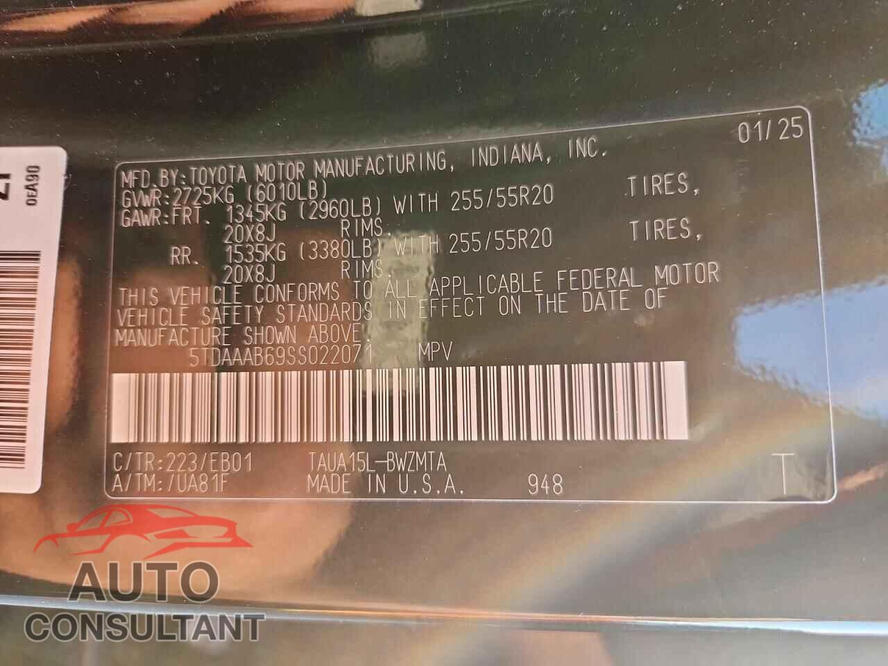 LEXUS UNKNOWN 2025 - 5TDAAAB69SS022071