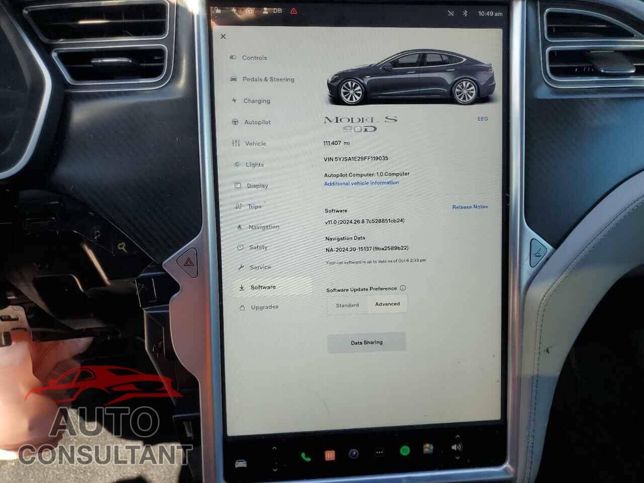 TESLA MODEL S 2015 - 5YJSA1E29FF119035
