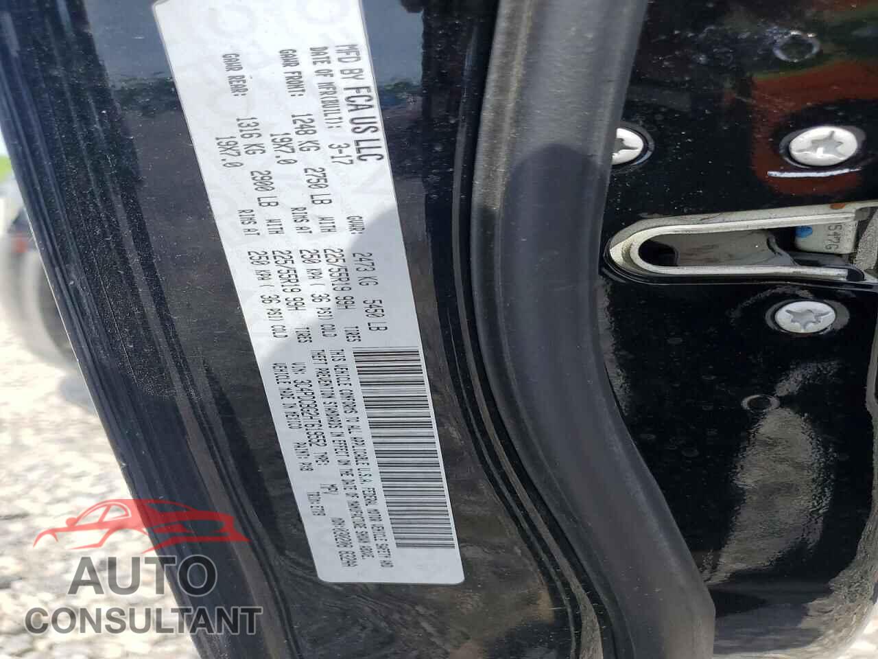 DODGE JOURNEY 2017 - 3C4PDCBG2HT619552