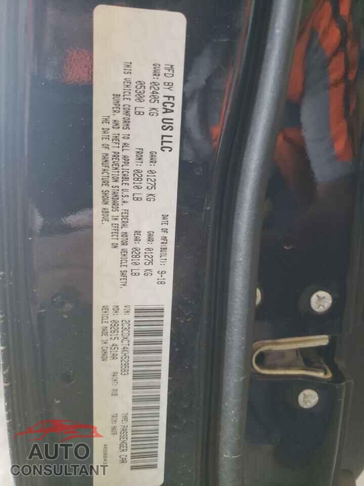DODGE CHARGER 2019 - 2C3CDXCT4KH529583