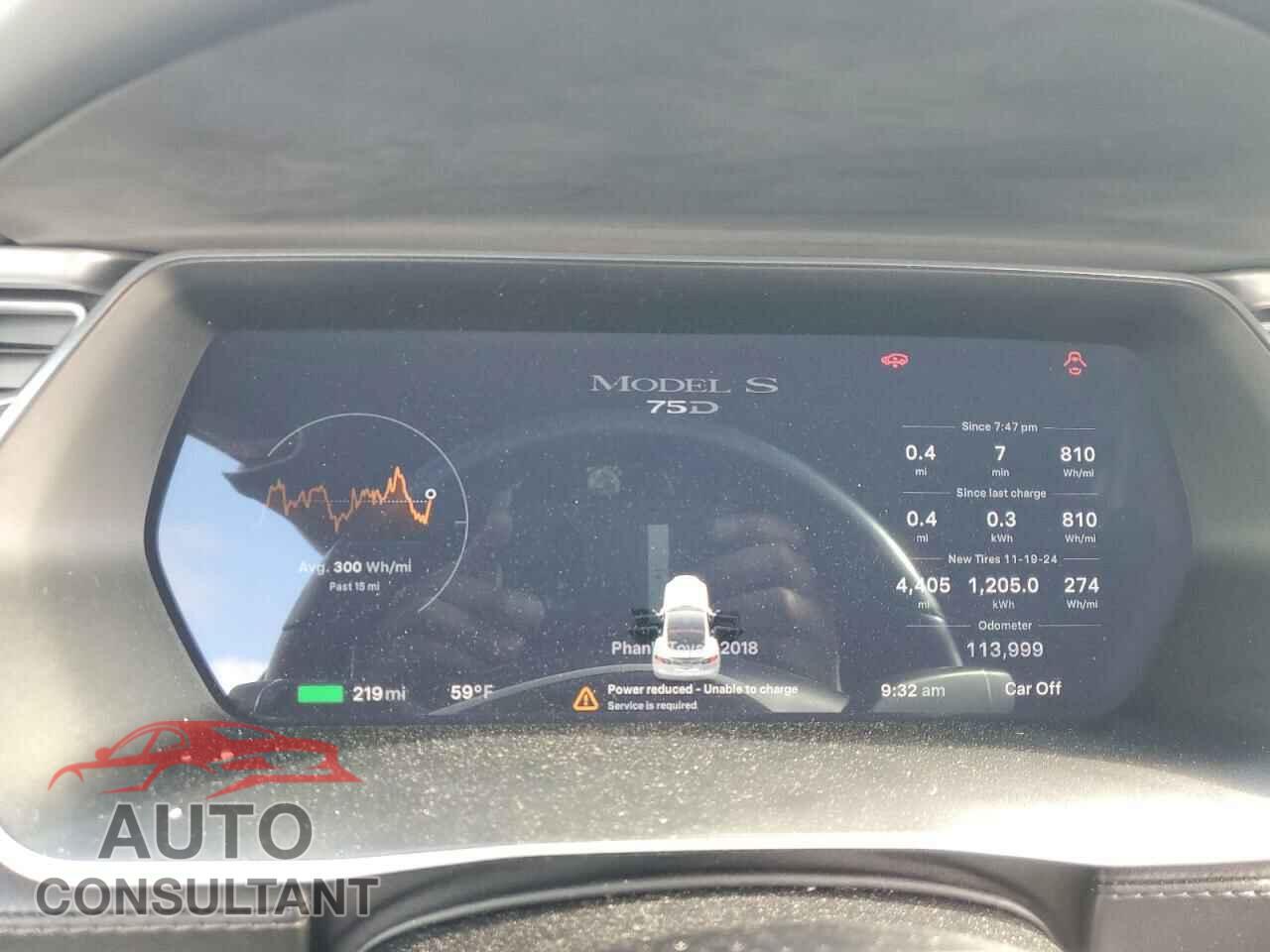 TESLA MODEL S 2018 - 5YJSA1E28JF246996