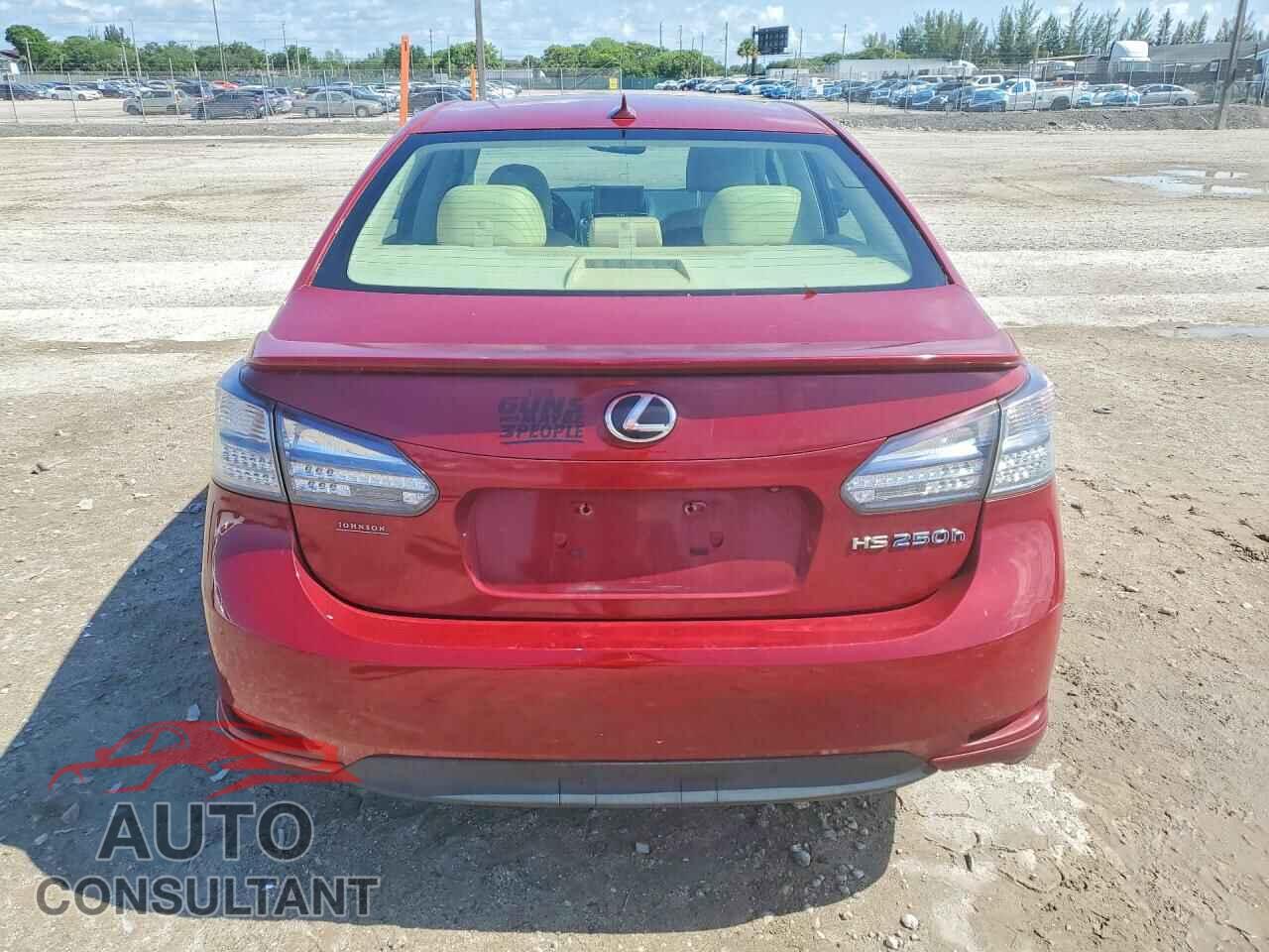 LEXUS HS 2011 - JTHBB1BA0B2045816