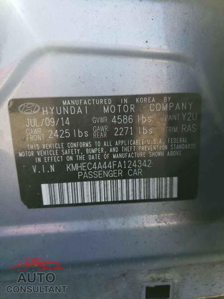 HYUNDAI SONATA 2015 - KMHEC4A44FA124342