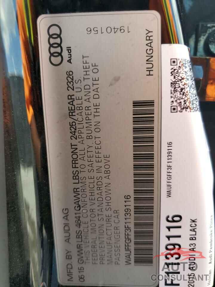AUDI S3 2015 - WAUFFGFF3F1139116