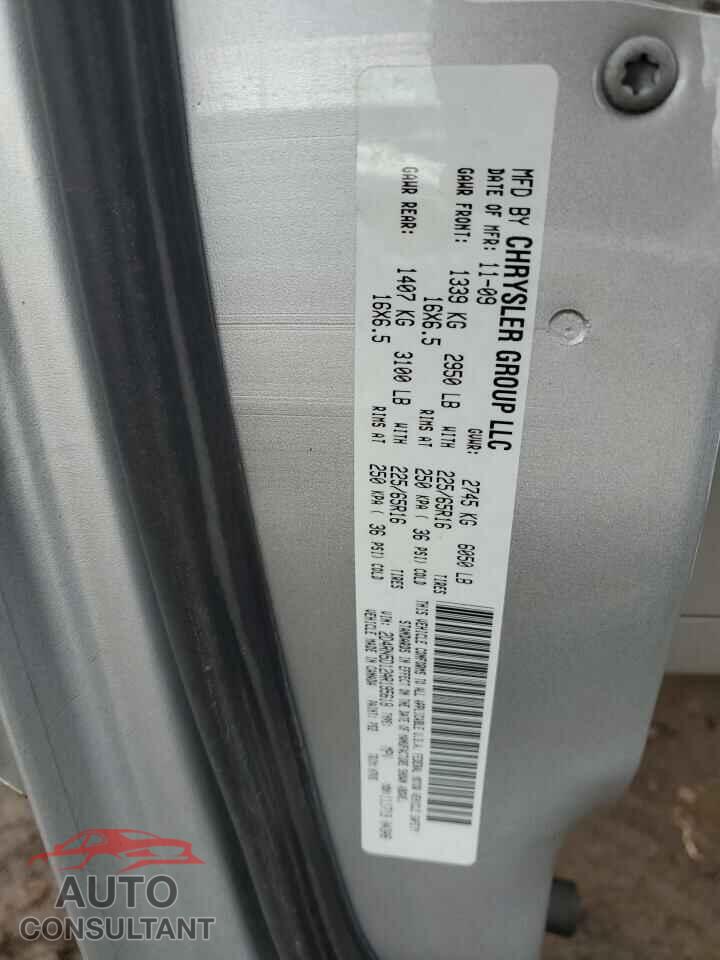DODGE CARAVAN 2010 - 2D4RN5D12AR195618