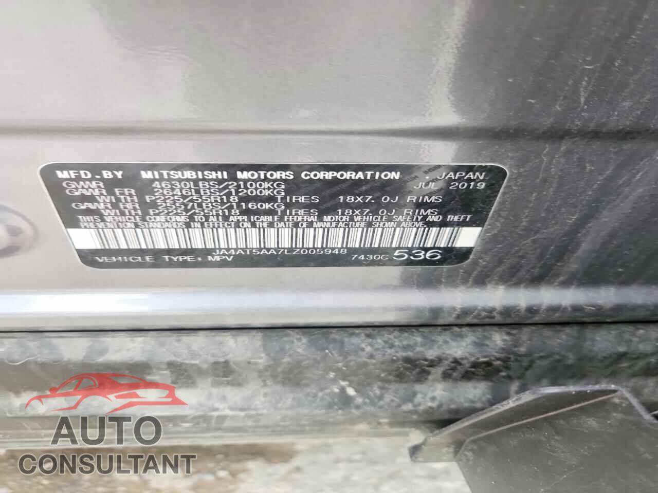 MITSUBISHI ECLIPSE 2020 - JA4AT5AA7LZ005948