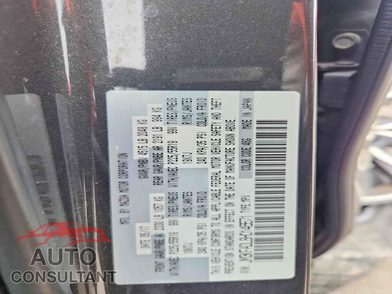 MAZDA CX-5 2017 - JM3KFADL8H0146571