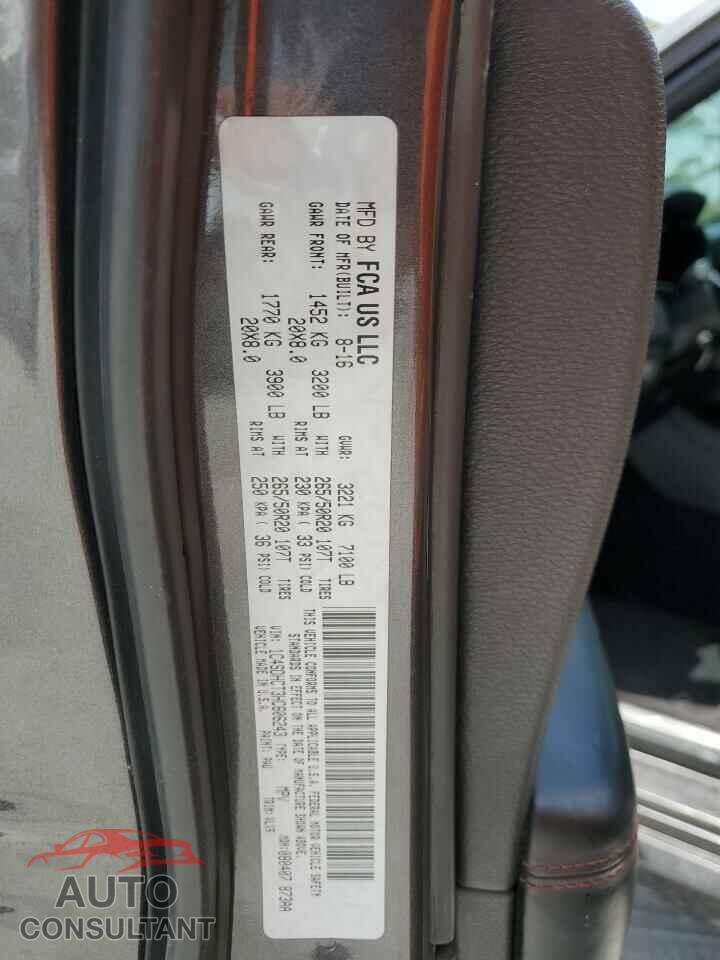 DODGE DURANGO 2017 - 1C4SDHCT3HC606243