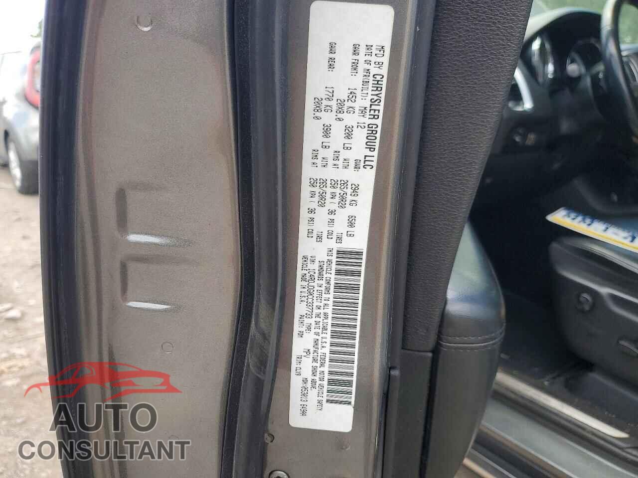 DODGE DURANGO 2012 - 1C4RDJDG0CC337733