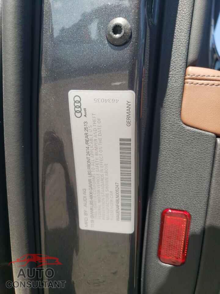 AUDI A4 2020 - WAUENAF48LN005247