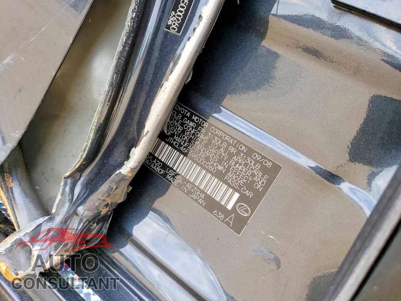 LEXUS LS460 2009 - JTHCL46F595000260