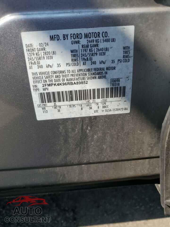 FORD EDGE 2024 - 2FMPK4K96RBA89852