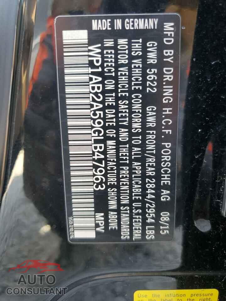 PORSCHE MACAN 2016 - WP1AB2A59GLB47963