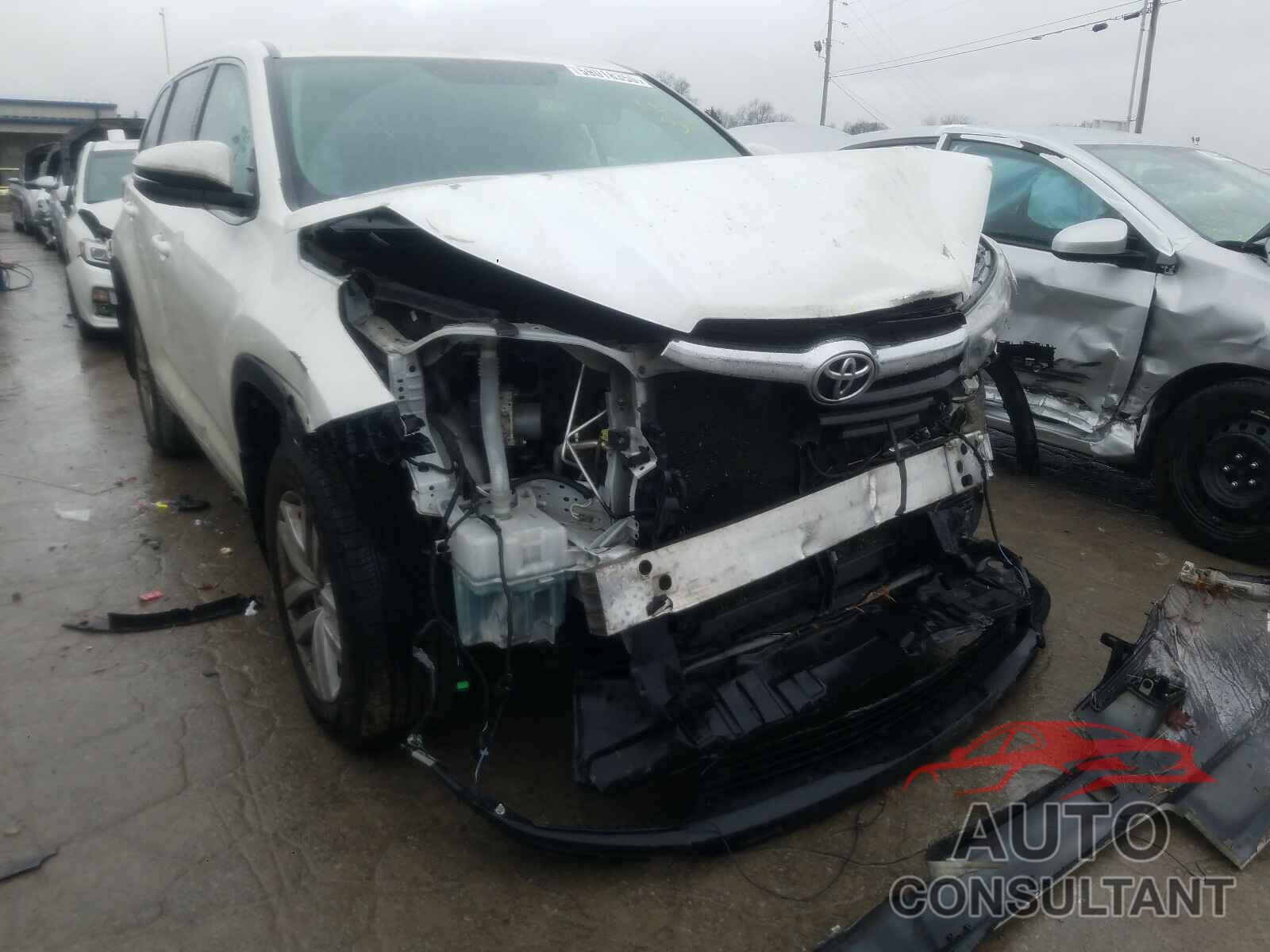 TOYOTA HIGHLANDER 2016 - 5TDZKRFH6GS181129