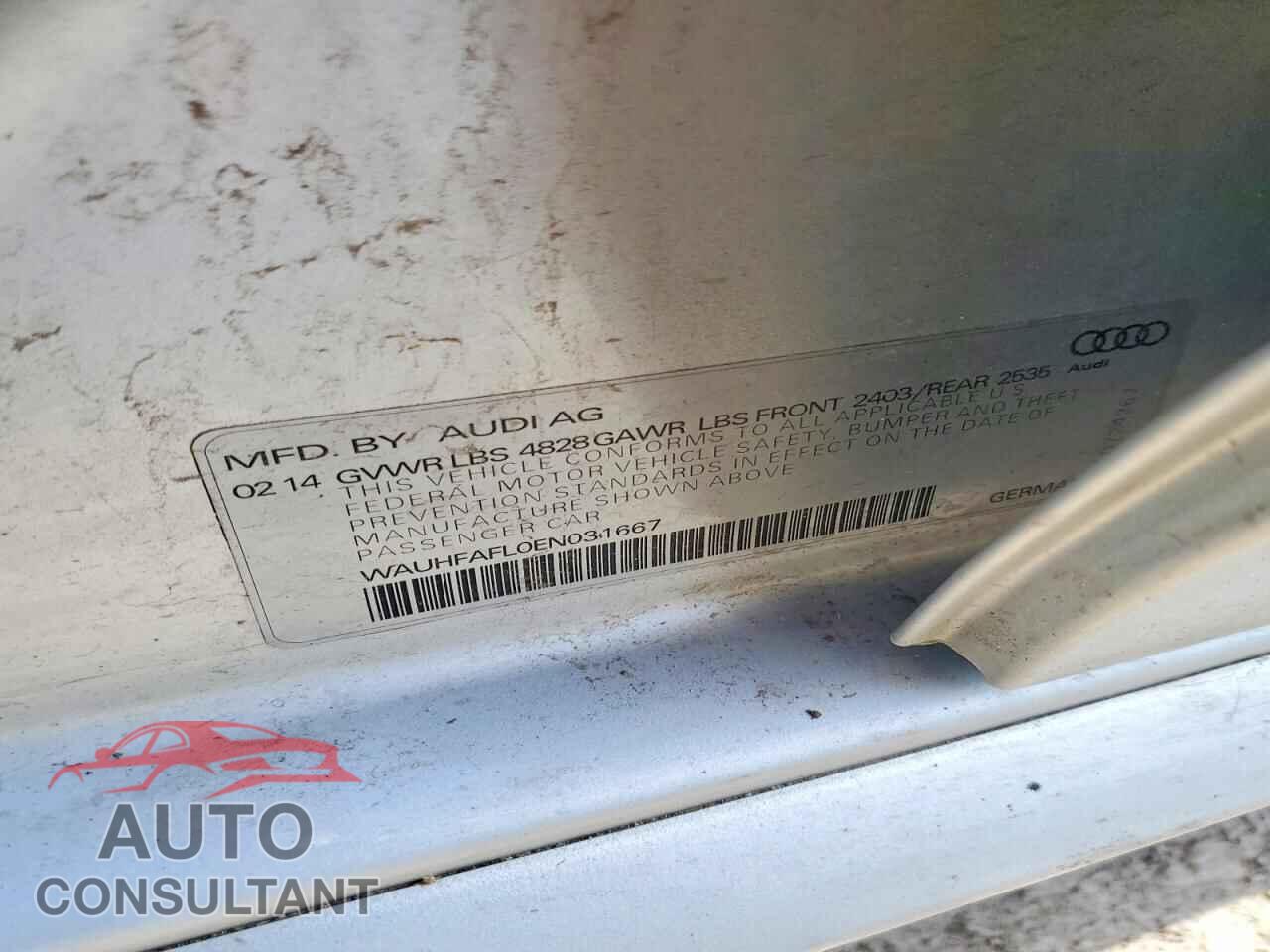AUDI A4 2014 - WAUHFAFL0EN031667