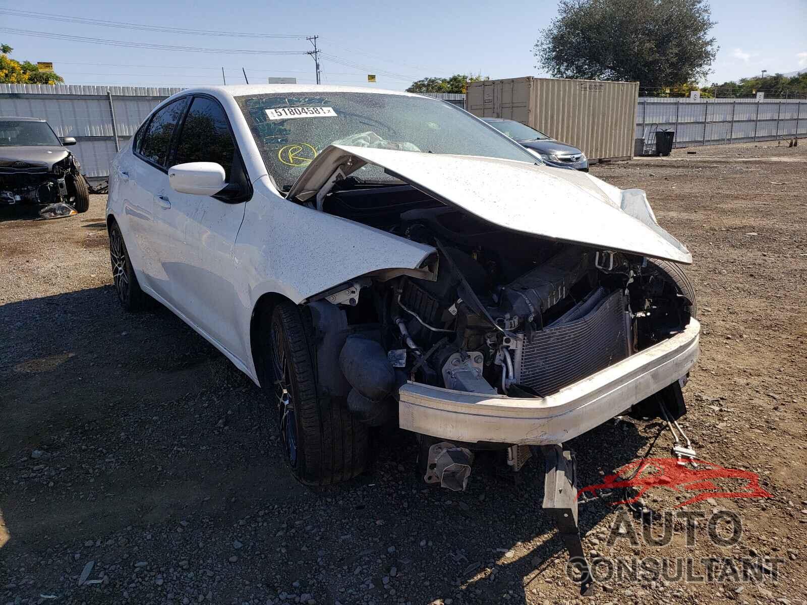 DODGE DART 2016 - 1C3CDFAA9GD592789