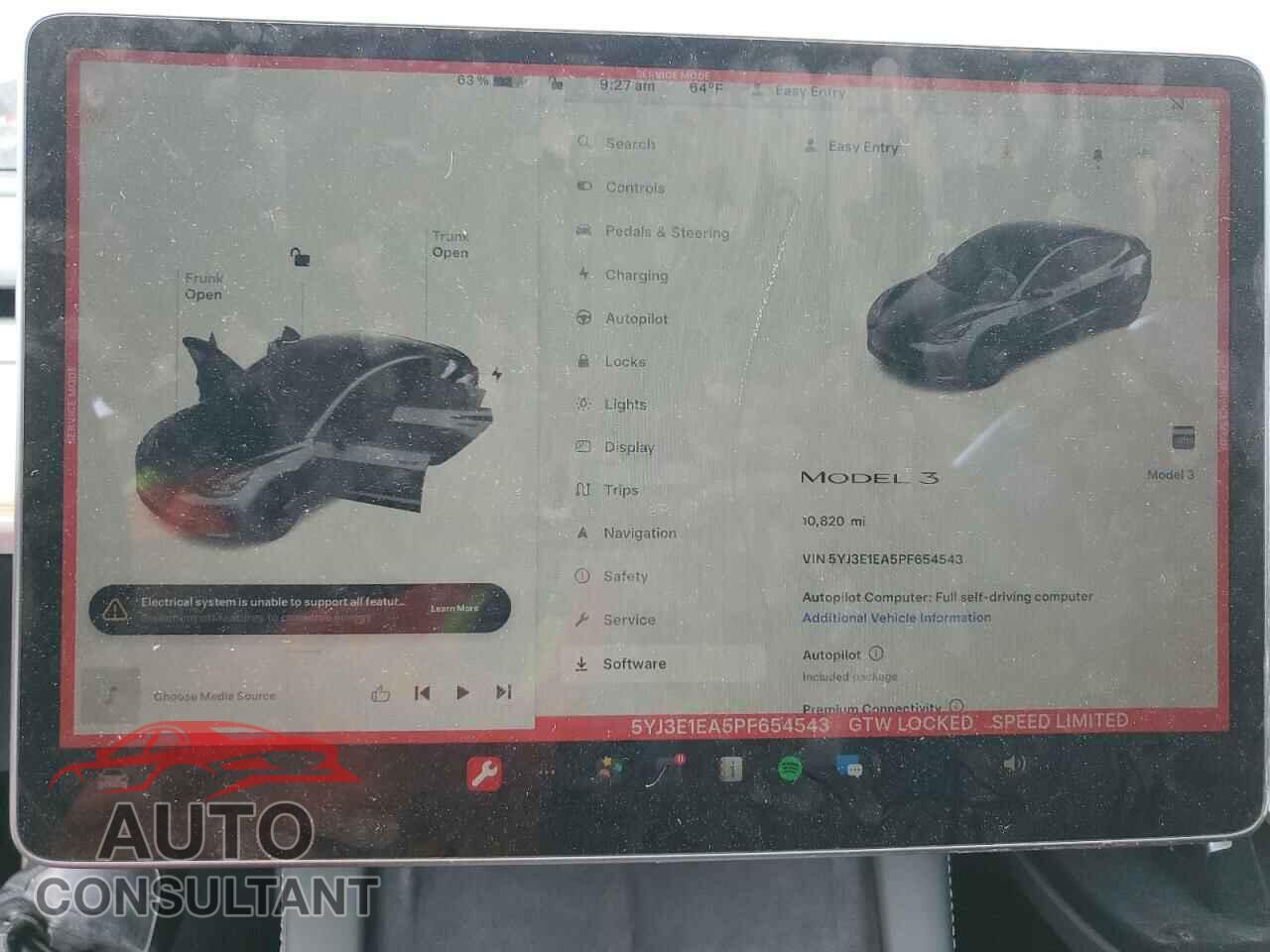 TESLA MODEL 3 2023 - 5YJ3E1EA5PF654543