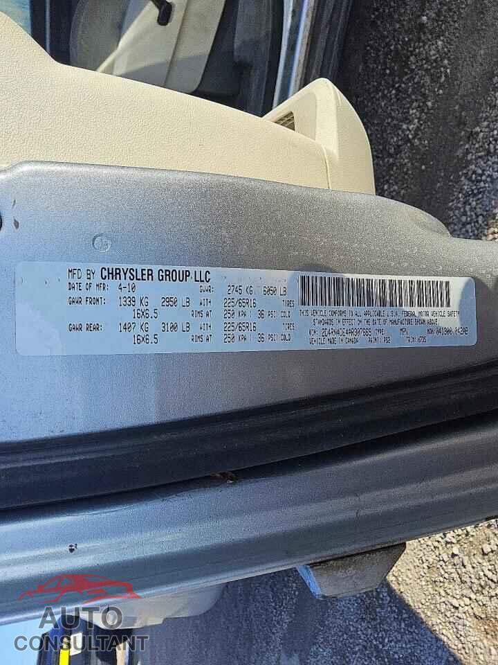 DODGE CARAVAN 2010 - 2D4RN4DE4AR307669
