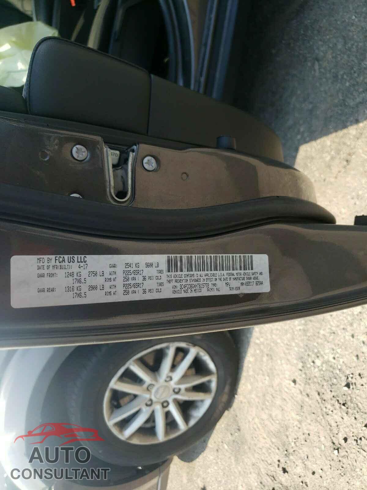 DODGE JOURNEY 2017 - 3C4PDDBGXHT615772