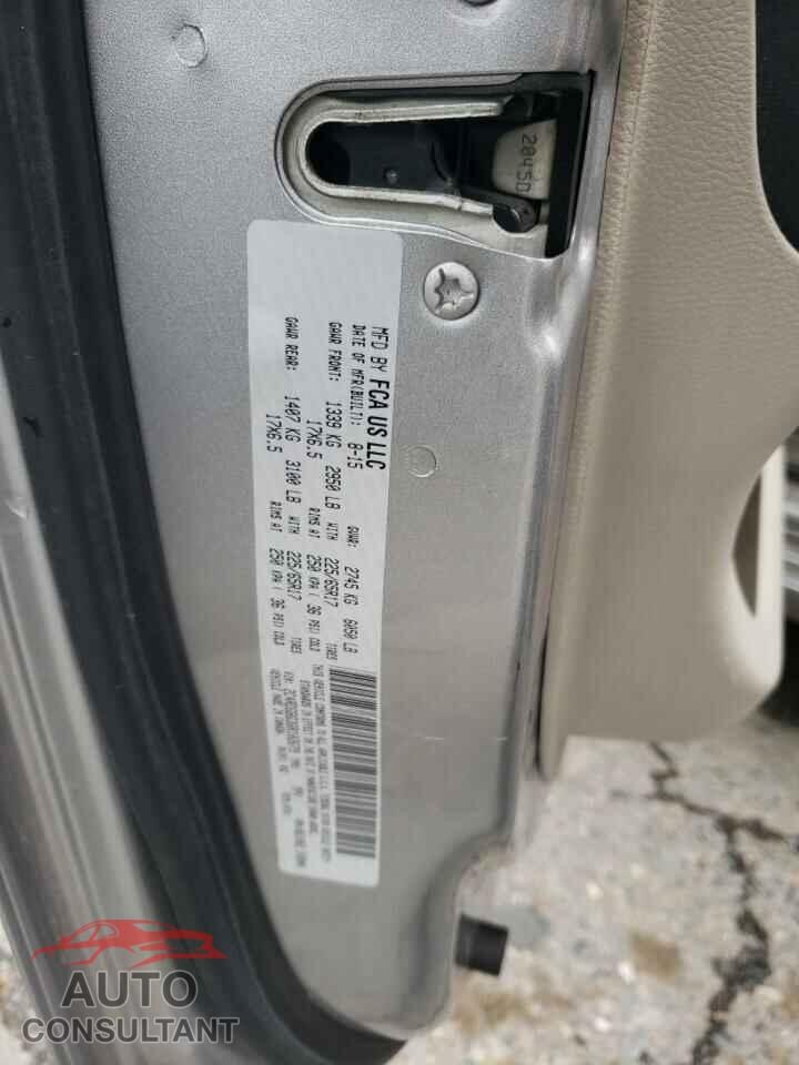 DODGE CARAVAN 2016 - 2C4RDGBG3GR102679