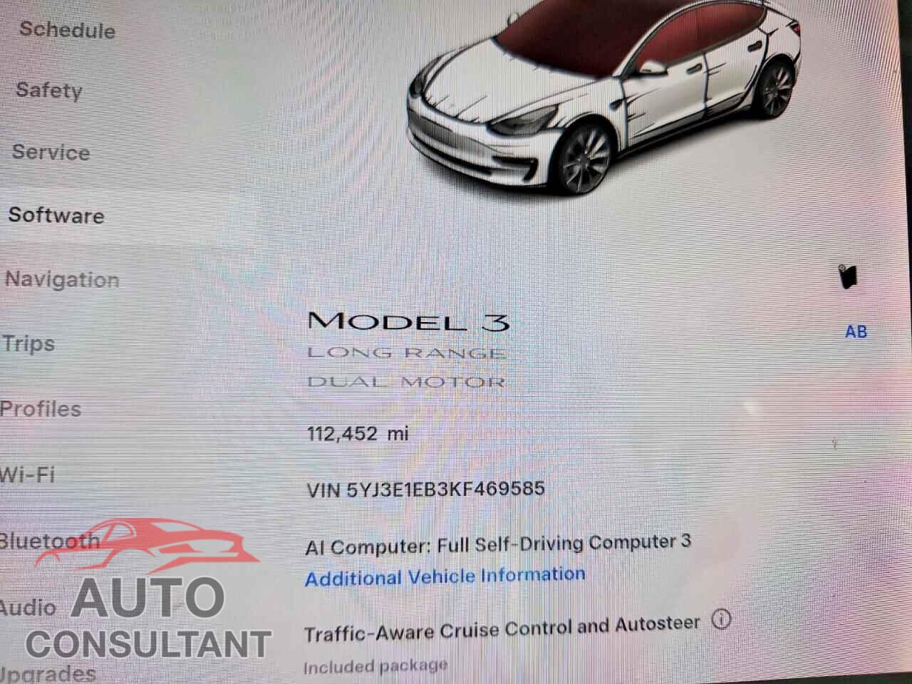 TESLA MODEL 3 2019 - 5YJ3E1EB3KF469585