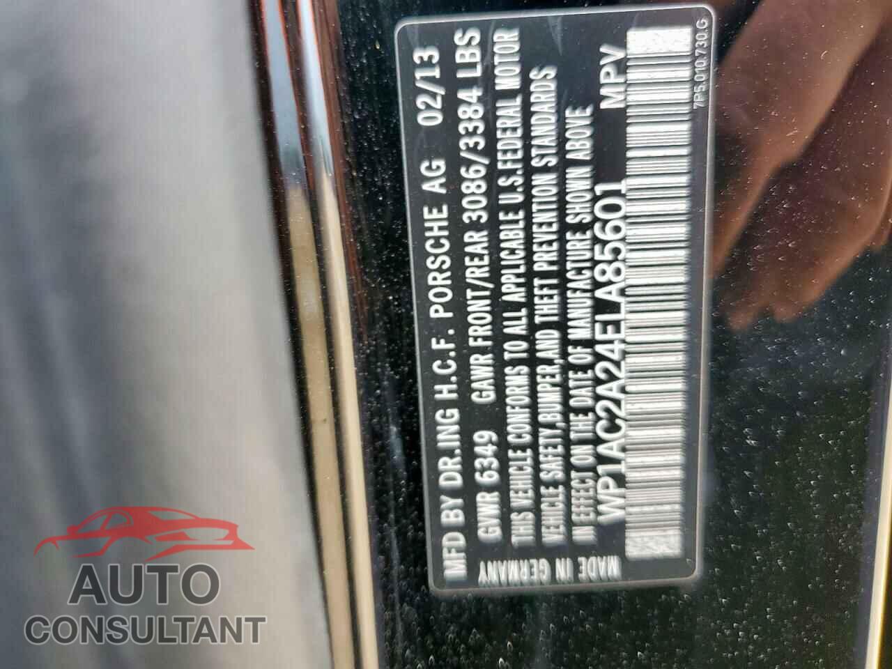 PORSCHE CAYENNE 2014 - WP1AC2A24ELA85601