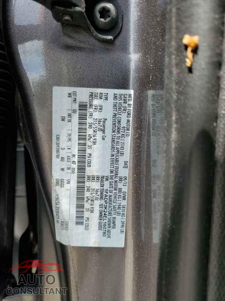 FORD FOCUS 2014 - 1FADP3K24EL160780